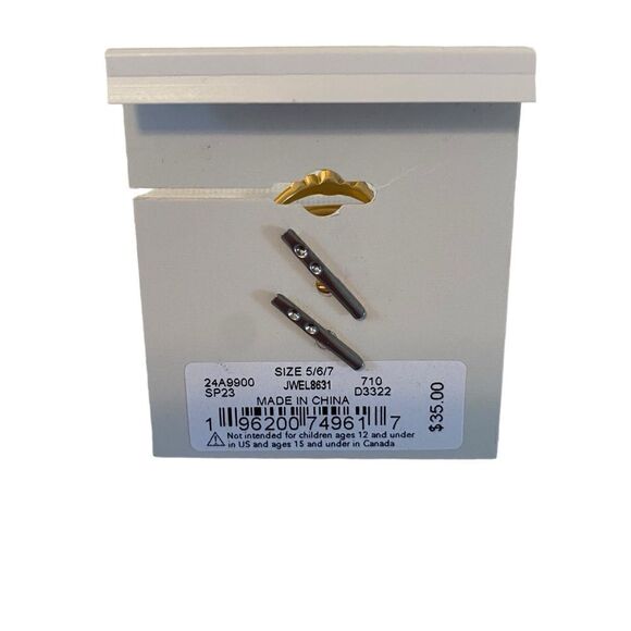 Turquoise & Pearl Goldtone Ring Stack. 5 Rings Total. - Picture 7 of 7